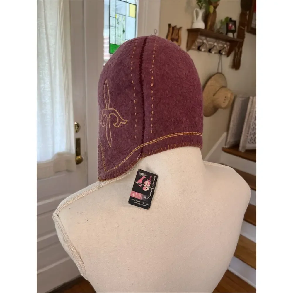 Russian Wool Felt Viking Cosplay Ren Fair Festival Medieval Hat Cap Womens S